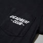 DEADBEAT CLUB POCKET SHIRT - BLACK